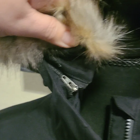 Eddie Bauer Black Down Parka Coat - Picture 3 of 3